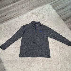Duke Colosseum Gray Heather Quarter-Zip